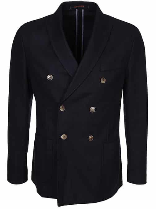 Men's Double-Breasted Navy Blazer – Bold Classic Style - Image 5