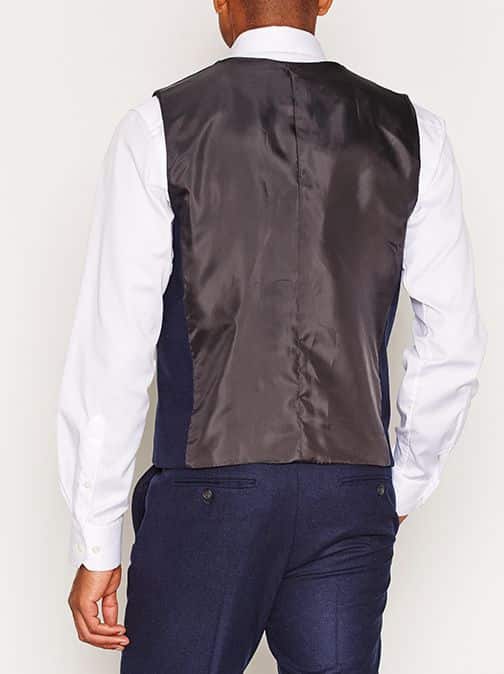 Men's Slim-Fit Navy Blue Waistcoat – Refined Formal Layer - Image 2