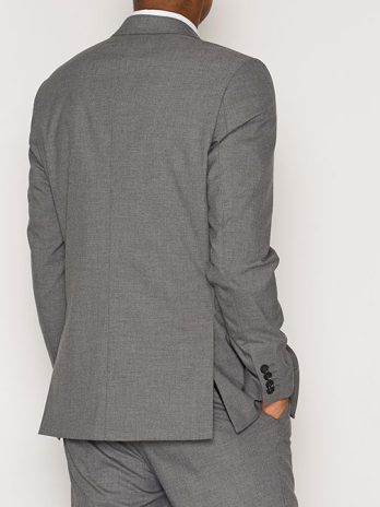 Men’s Light Grey Two-Button Suit – Sharp Business Essential