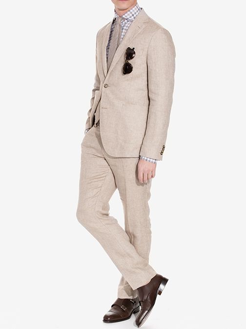 Men's Beige Linen Suit – Lightweight Casual Luxury - Image 3