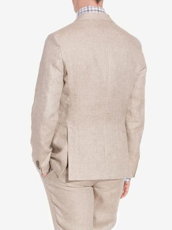 Men’s Beige Linen Suit – Lightweight Casual Luxury